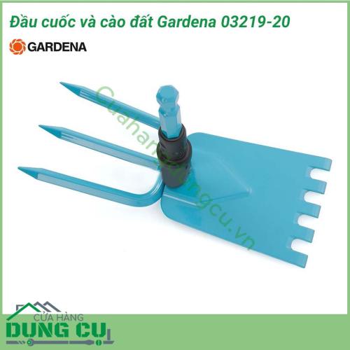 Đầu cuốc và cào đất Gardena 03219-20 có chiều rộng 9 cm, 3 răng là một công cụ lý tưởng để chăm sóc đất trồng nhẹ nhàng giữa các luống hoa và cây trồng. Cho dù cuốc, xới đất, xáo cỏ mọi thứ đều có thể với lưỡi cuốc ở một bên và lưỡi cào ở bên kia. 