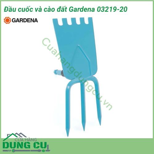 Đầu cuốc và cào đất Gardena 03219-20 có chiều rộng 9 cm, 3 răng là một công cụ lý tưởng để chăm sóc đất trồng nhẹ nhàng giữa các luống hoa và cây trồng. Cho dù cuốc, xới đất, xáo cỏ mọi thứ đều có thể với lưỡi cuốc ở một bên và lưỡi cào ở bên kia. 