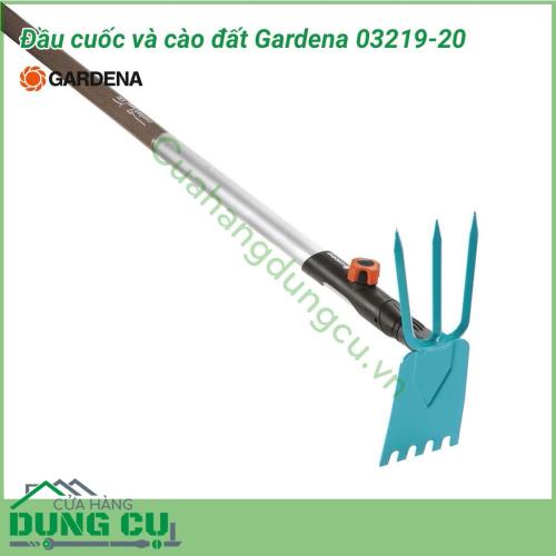 Đầu cuốc và cào đất Gardena 03219-20 có chiều rộng 9 cm, 3 răng là một công cụ lý tưởng để chăm sóc đất trồng nhẹ nhàng giữa các luống hoa và cây trồng. Cho dù cuốc, xới đất, xáo cỏ mọi thứ đều có thể với lưỡi cuốc ở một bên và lưỡi cào ở bên kia. 