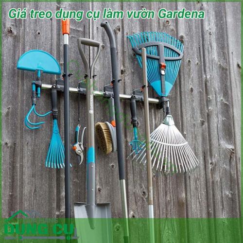 Giá treo dụng cụ Garden 03501-20 giúp bạn bảo quản các sản phẩm làm vườn Gardena khác một cách gọn gàng và sạch sẽ.