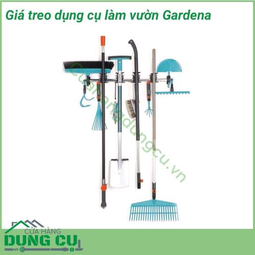 Giá treo dụng cụ Garden 03501-20 giúp bạn bảo quản các sản phẩm làm vườn Gardena khác một cách gọn gàng và sạch sẽ.