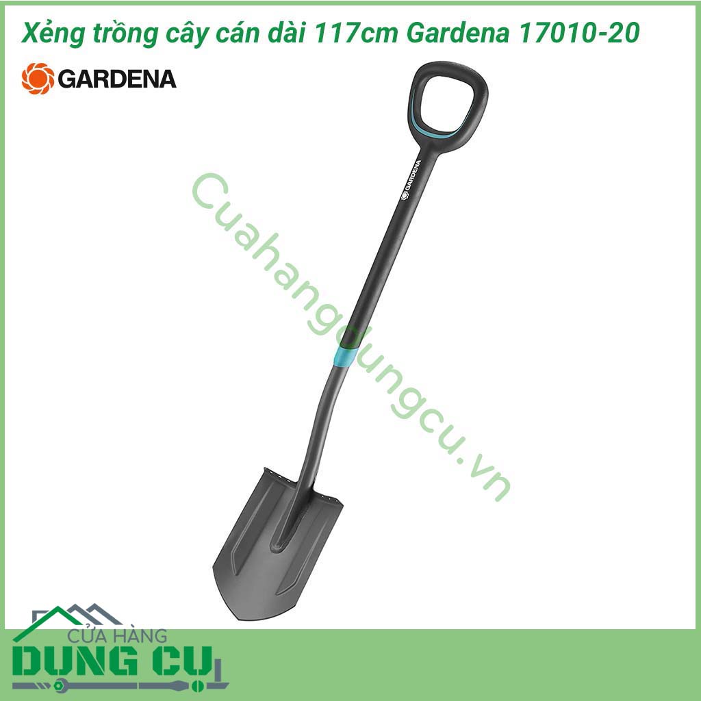 Xẻng trồng cây cán dài 117cm Gardena 17012-20 là một dụng cụ cần có cho những chủ vườn có nhu cầu làm đất sân vườn. Với chất liệu thép cao cấp cho độ bền cao và tính năng sử dụng vượt trội.