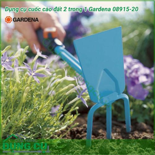 Dụng cụ làm vườn cuốc, cào đất cầm tay Gardena 08915-20 là công cụ tối ưu để xới đất, cuốc đất và làm cỏ. Tay cầm được thiết kế công thái học, với thành phần mềm tích hợp, nằm gọn trong tay và được đặt ở cuối để chống trượt.