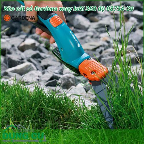 Kéo cắt cỏ cầm tay Gardena xoay lưỡi 360 độ 08734-20 là một dụng cụ làm vườn nên có trong mỗi gia đình có những bãi cỏ nhỏ hoặc những đường viền dài. Sử dụng thép không gỉ chất lượng cao. Và nhựa HDPE cao cấp cho độ bền cao, tính năng vượt trội.