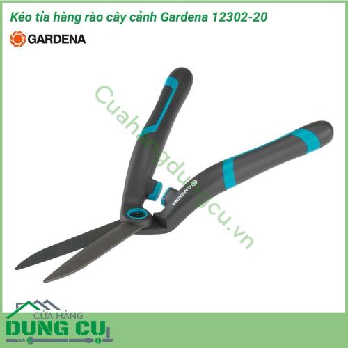 Kéo cắt tỉa hàng rào Gardena 12302-20 có lưỡi thẳng và rất sắc nét cũng như được phủ lớp chống dính, giúp các việc cắt trở nên gọn gàng và nhanh chóng.