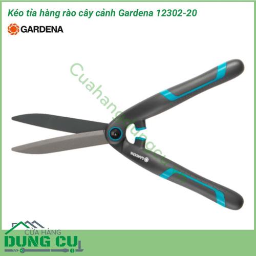 Kéo cắt tỉa hàng rào Gardena 12302-20 có lưỡi thẳng và rất sắc nét cũng như được phủ lớp chống dính, giúp các việc cắt trở nên gọn gàng và nhanh chóng.