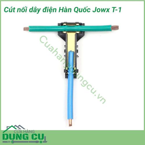 Cút nối dây điện Hàn Quốc Jowx T-1 được sản xuất tại Hàn Quốc với thiết kế nhỏ gọn, kiểu dáng thời trang, cực kì tiện dụng và đơn giản khi sử dụng, an toàn điện một cách toàn diện phòng và tránh nguy cơ cháy nổ, chập điện.