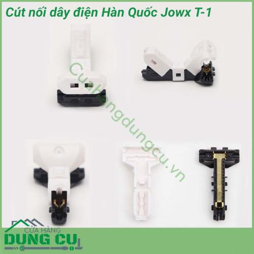 Cút nối dây điện Hàn Quốc Jowx T-1 được sản xuất tại Hàn Quốc với thiết kế nhỏ gọn, kiểu dáng thời trang, cực kì tiện dụng và đơn giản khi sử dụng, an toàn điện một cách toàn diện phòng và tránh nguy cơ cháy nổ, chập điện.