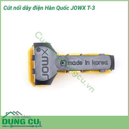 Đầu nối điện T-3 JOWX Hàn Quốc là sản phẩm được thiết kế nhỏ gọn, kiểu dáng thời trang, cực kì tiện dụng và đơn giản khi sử dụng, an toàn điện một cách toàn diện phòng và tránh nguy cơ cháy nổ, chập điện.