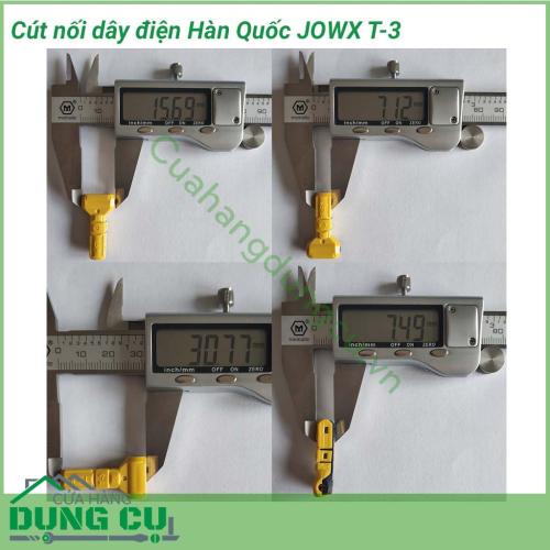 Đầu nối điện T-3 JOWX Hàn Quốc là sản phẩm được thiết kế nhỏ gọn, kiểu dáng thời trang, cực kì tiện dụng và đơn giản khi sử dụng, an toàn điện một cách toàn diện phòng và tránh nguy cơ cháy nổ, chập điện.