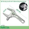 Mỏ lết nhà tắm độ mở lớn từ 6-68mm răng cưa được thiết kế thông minh, sáng tạo với 1 mặt có răng cưa giúp dễ dàng vặn các ốc hay ống dễ dàng. 