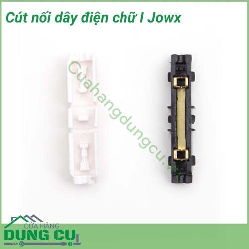 Cút nối dây điện chữ I -1 Jowx Hàn Quốc là một sản phẩm được nghiên cứu giúp thay thế việc đấu nối truyền thống bằng việc cắt dây điện và sử dụng băng keo vải. Cút nối dây điện chữ I giúp bạn có những mối nối điện nhanh chóng, gọn gàng, an toàn.