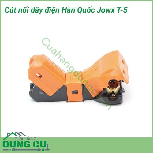 Cút nối điện Hàn Quốc T-5 là sản phẩm được thiết kế nhỏ gọn, kiểu dáng thời trang, cực kì tiện dụng và đơn giản khi sử dụng, an toàn điện một cách toàn diện phòng và tránh nguy cơ cháy nổ, chập điện.