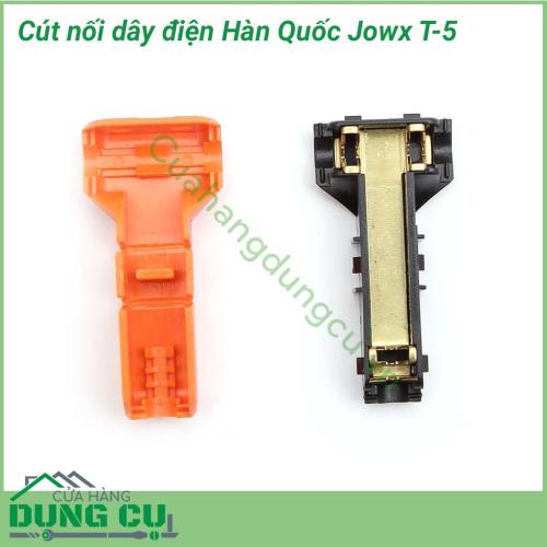 Cút nối điện Hàn Quốc T-5 là sản phẩm được thiết kế nhỏ gọn, kiểu dáng thời trang, cực kì tiện dụng và đơn giản khi sử dụng, an toàn điện một cách toàn diện phòng và tránh nguy cơ cháy nổ, chập điện.