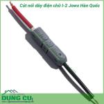 Cút nối điện chữ I-2 Jowx Hàn Quốc là một sản phẩm giúp thay thế việc đấu nối truyền thống bằng việc cắt dây điện và sử dụng băng keo vải. Cút nối dây điện chữ I giúp bạn có những mối nối điện nhanh chóng, gọn gàng, an toàn.