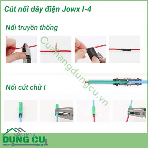 Cút nối dây điện thẳng chữ I Jowx I-4 giúp bạn có những mối nối điện nhanh chóng, gọn gàng, an toàn. Sử dụng cút nối dây điện thẳng chữ I giúp người dùng an tâm hơn về phòng và ngừa nguy cơ cháy nổ, chập điện. 