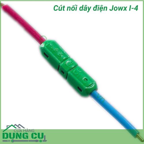 Cút nối dây điện thẳng chữ I Jowx I-4 giúp bạn có những mối nối điện nhanh chóng, gọn gàng, an toàn. Sử dụng cút nối dây điện thẳng chữ I giúp người dùng an tâm hơn về phòng và ngừa nguy cơ cháy nổ, chập điện. 