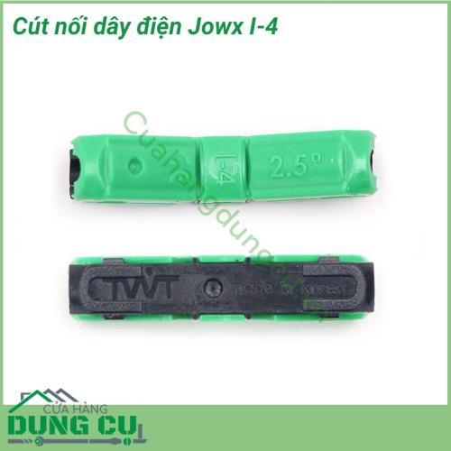 Cút nối dây điện thẳng chữ I Jowx I-4 giúp bạn có những mối nối điện nhanh chóng, gọn gàng, an toàn. Sử dụng cút nối dây điện thẳng chữ I giúp người dùng an tâm hơn về phòng và ngừa nguy cơ cháy nổ, chập điện. 