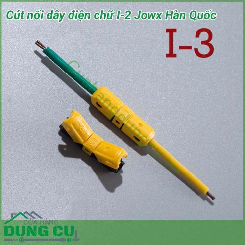 Cút nối thẳng chữ I-3 dây điện đơn Jowx Hàn Quốc giúp bạn có những mối nối điện nhanh chóng, gọn gàng, an toàn, chắc chắn.