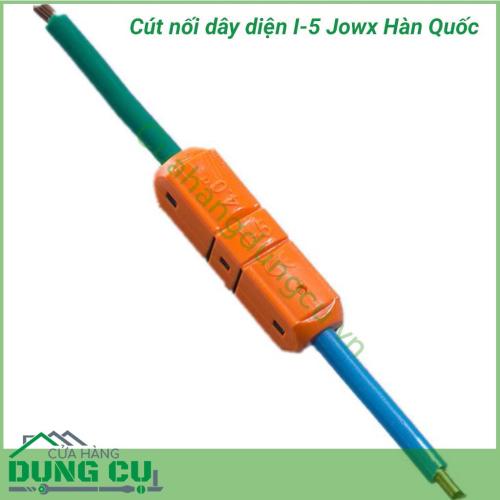 Kẹp nối nhanh dây điện I-5 Jowx giúp bạn có những mối nối điện nhanh chóng, gọn gàng, an toàn. Không cần cắt dây, không dùng băng dính điện. Tốc độ thi công dây điện nhanh gọn, đẹp gấp 6 lần thi công kiểu truyền thống cũ.