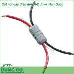 Cút nối dây điện đôi Jowx Hàn Quốc DI-2 giúp bạn có những mối nối điện nhanh chóng, gọn gàng, an toàn. Mô phỏng hàm cá mập với lõi cút mạ đồng tăng khả năng dẫn điện, khớp nối rất chắc chắn.
