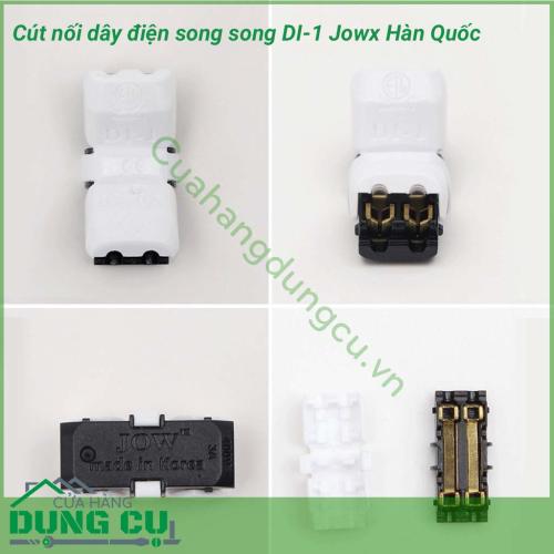 Cút nối dây điện song song DI-1 Hàn Quốc Jowx giúp bạn có những mối nối điện đôi nhanh chóng, gọn gàng, an toàn.