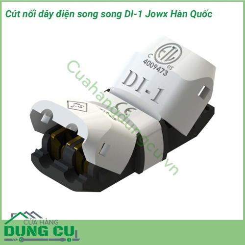 Cút nối dây điện song song DI-1 Hàn Quốc Jowx giúp bạn có những mối nối điện đôi nhanh chóng, gọn gàng, an toàn.