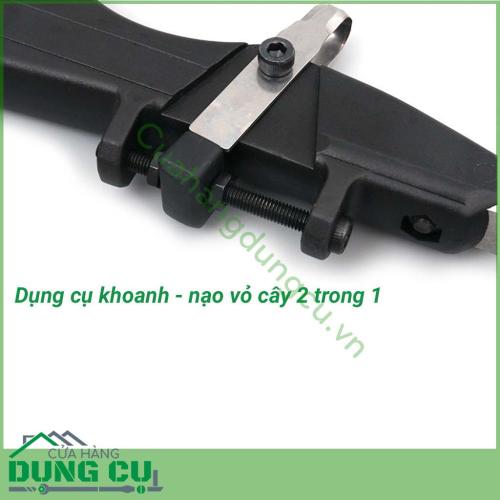 Dao khoanh cạo vỏ cây đa năng cầm tay là dụng cụ dùng để khoanh vỏ và cạo vỏ cây rất hữu ích dành cho thợ làm vườn. Với thiết kế 2 trong 1 dao khoanh - cạo vỏ cây giúp cho người làm vườn đem hiệu quả tích cực trong công việc.