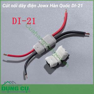 Đầu nối dây điện nhanh đôi DI-21 Jowx Hàn Quốc