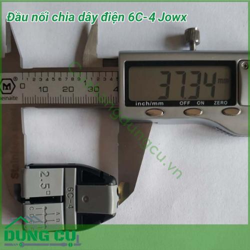 Đầu nối chia dây điện 1 đầu ra nhiều đầu dây điện Jowx 6C-4 giúp bạn có những mối nối điện đôi nhanh chóng, gọn gàng, an toàn, chắc chắn. Không cần cắt dây, không cần dùng băng dính điện. Tốc độ thi công dây điện nhanh gọn.