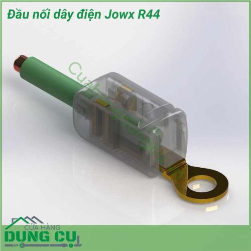 Đầu nối dây điện Jowx R44 là sản phẩm kiểm soát an toàn điện một cách toàn diện, với một mức giá vô cùng hấp dẫn so với các sản phẩm cùng loại. Thiết kế nhỏ gọn, kiểu dáng thời trang và cực kì tiện dụng và đơn giản khi sử dụng.