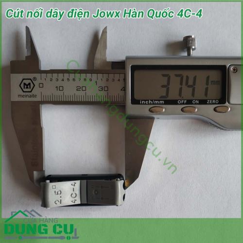 Đầu nối dây điện nhanh 4C-4 Jowx không cần băng dính giúp bạn có những mối nối điện nhanh chóng,gọn gàng, an toàn, chắc chắn. Đầu nối dây điện nhanh 4C-4 mô phỏng hàm cá mập với lõi cút mạ đồng tăng khả năng dẫn điện, khớp nối rất chắc chắn.