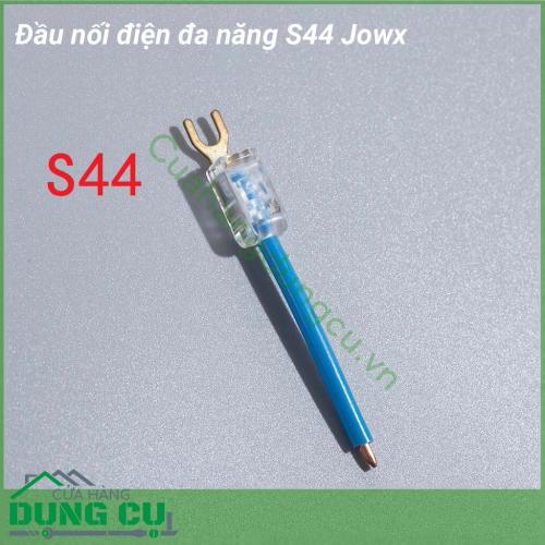 Đầu nối điện đa năng S44 Jowx là sản phẩm được sử dụng nhiều nhất ở Hàn Quốc và Nhật Bản nhờ thiết kế nhỏ gọn, tiện dụng và có thể sử dụng được dễ dàng khi lắp đặt thêm các thiết bị điện mà không cần phải cắt nối dây.