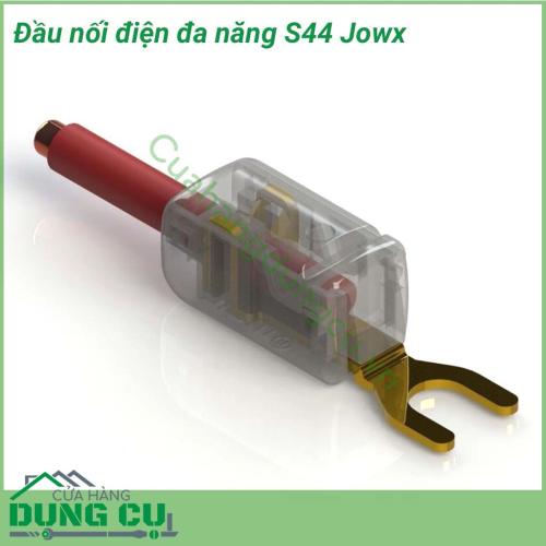 Đầu nối điện đa năng S44 Jowx là sản phẩm được sử dụng nhiều nhất ở Hàn Quốc và Nhật Bản nhờ thiết kế nhỏ gọn, tiện dụng và có thể sử dụng được dễ dàng khi lắp đặt thêm các thiết bị điện mà không cần phải cắt nối dây.