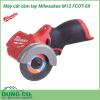 Máy cắt cầm tay Milwaukee M12 FCOT-0X là máy cắt cầm tay lý tưởng, cắt được mọi vật liệu khác nhau, từ cắt gạch đá, cắt kim loại, cắt gỗ. Máy cắt Milwaukee M12 FCOT-0X thiết kế dạng cầm tay nhỏ gọn, điện thế 12V, lưỡi dao 76mm mang lại độ sâu cắt 16,3mm.