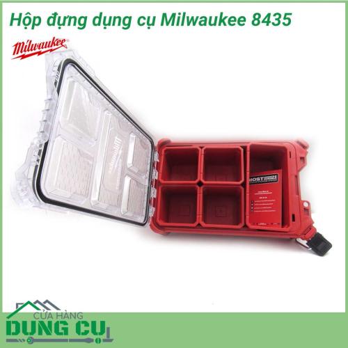 Hộp dụng cụ đa năng Milwaukee 8435 sở hữu khả năng chịu đựng tải trọng rất tốt giúp cho người sử dụng có thể dễ dàng trang bị và mang theo bên mình những loại đồ nghề, thiết bị cần thiết trong các quá trình sản xuất vật dụng hay sữa chữa, xây dựng.