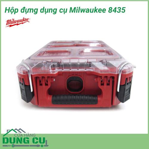 Hộp dụng cụ đa năng Milwaukee 8435 sở hữu khả năng chịu đựng tải trọng rất tốt giúp cho người sử dụng có thể dễ dàng trang bị và mang theo bên mình những loại đồ nghề, thiết bị cần thiết trong các quá trình sản xuất vật dụng hay sữa chữa, xây dựng.