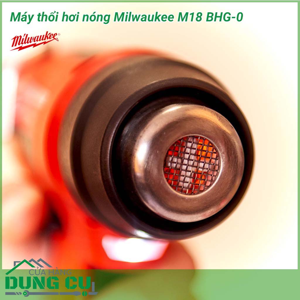 Máy thổi hơi nóng Milwaukee M18 BHG-0 là dòng máy thổi hơi nóng cầm tay nổi bật, được trang bị nhiều tính năng hiện đại và có công suất cực kì mạnh mẽ. Thiết bị được sử dụng trong các ngành sản xuất, điện tử, gia công kim loại,..