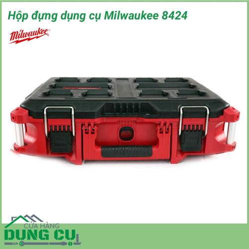 Hộp đồ nghề gia đình Milwaukee 8424 là dòng sản phẩm đựng đồ nghề cao cấp sử dụng để đựng các thiết bị gia đình như: máy khoan mini, máy bắt vít, ốc, bu lông,... Đây là sản phẩm được ưa chuộng, đánh giá cao vì tính tiện dụng giúp bảo , thiết bị.