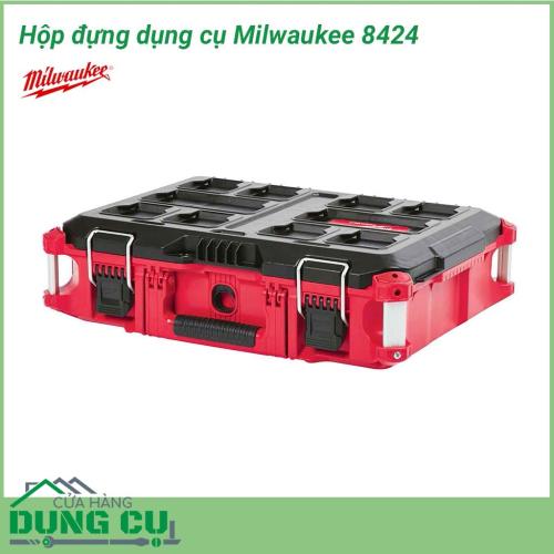 Hộp đồ nghề gia đình Milwaukee 8424 là dòng sản phẩm đựng đồ nghề cao cấp sử dụng để đựng các thiết bị gia đình như: máy khoan mini, máy bắt vít, ốc, bu lông,... Đây là sản phẩm được ưa chuộng, đánh giá cao vì tính tiện dụng giúp bảo , thiết bị.