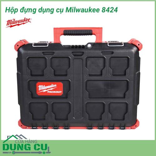 Hộp đồ nghề gia đình Milwaukee 8424 là dòng sản phẩm đựng đồ nghề cao cấp sử dụng để đựng các thiết bị gia đình như: máy khoan mini, máy bắt vít, ốc, bu lông,... Đây là sản phẩm được ưa chuộng, đánh giá cao vì tính tiện dụng giúp bảo , thiết bị.