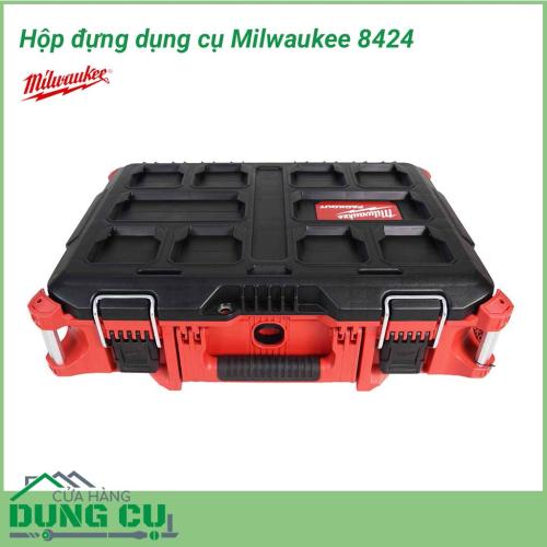 Hộp đồ nghề gia đình Milwaukee 8424 là dòng sản phẩm đựng đồ nghề cao cấp sử dụng để đựng các thiết bị gia đình như: máy khoan mini, máy bắt vít, ốc, bu lông,... Đây là sản phẩm được ưa chuộng, đánh giá cao vì tính tiện dụng giúp bảo , thiết bị.