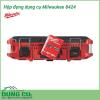 Hộp đồ nghề gia đình Milwaukee 8424 là dòng sản phẩm đựng đồ nghề cao cấp sử dụng để đựng các thiết bị gia đình như: máy khoan mini, máy bắt vít, ốc, bu lông,... Đây là sản phẩm được ưa chuộng, đánh giá cao vì tính tiện dụng giúp bảo , thiết bị.