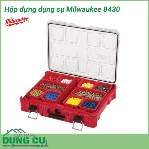 Hộp đồ nghề Milwaukee 8430 là một trong những công cụ hỗ trợ người thợ xây dựng hay sửa chữa, công việc thường xuyên phải di chuyển, giúp thợ chứa đồ một cách khoa học và ngăn nắp. Mang đi dễ dàng khi đi bằng xe máy hay ôtô. Tránh mất mát và thất lạc đồ.