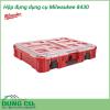 Hộp đồ nghề Milwaukee 8430 là một trong những công cụ hỗ trợ người thợ xây dựng hay sửa chữa, công việc thường xuyên phải di chuyển, giúp thợ chứa đồ một cách khoa học và ngăn nắp. Mang đi dễ dàng khi đi bằng xe máy hay ôtô. Tránh mất mát và thất lạc đồ.