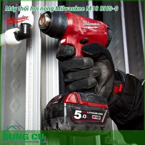 Máy thổi hơi nóng Milwaukee M18 BHG-0 là dòng máy thổi hơi nóng cầm tay nổi bật, được trang bị nhiều tính năng hiện đại và có công suất cực kì mạnh mẽ. Thiết bị được sử dụng trong các ngành sản xuất, điện tử, gia công kim loại,..