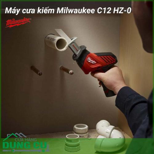 Máy cưa kiếm Milwaukee C12 HZ-0 đến từ thương hiệu Milwaukee, với công suất mạnh mẽ tương đương máy dùng điện, đáp ứng cho công việc cưa cắt trên những loại vật liệu có độ cứng lớn như gỗ hay kim loại...