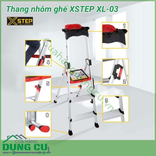 Thang nhôm ghế XSTEP XL-03 là dòng sản phẩm ngày càng phổ biến và được biết đến sử dụng bởi người tiêu dùng trong rất nhiều công việc khác nhau của gia đình.