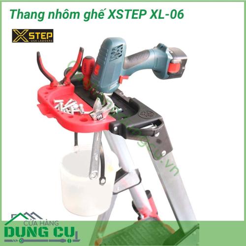 Thang nhôm ghế chữ A XSTEP XL-06 được thiết kế thông minh, giúp cho việc thi công trên cao được nhanh chóng và thuận tiện hơn rất nhiều so với các loại thang ghế thông thường khác