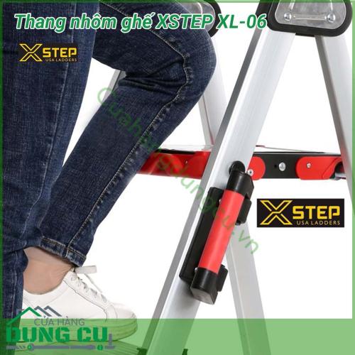 Thang nhôm ghế chữ A XSTEP XL-06 được thiết kế thông minh, giúp cho việc thi công trên cao được nhanh chóng và thuận tiện hơn rất nhiều so với các loại thang ghế thông thường khác